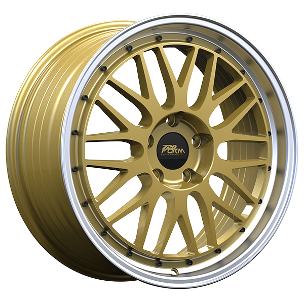 720 Form FF14 Gold - Machined Lip 18x8.0 5x114.3 et35 73.1