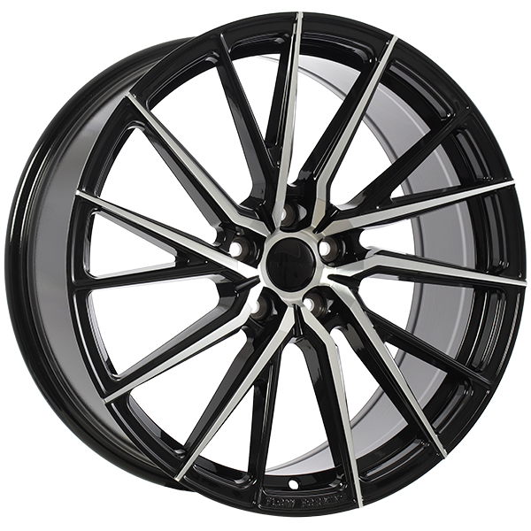 Ruffino CENTRAL Gloss Black - Machined Face 20x8.5 5x114.3 et35 73.1