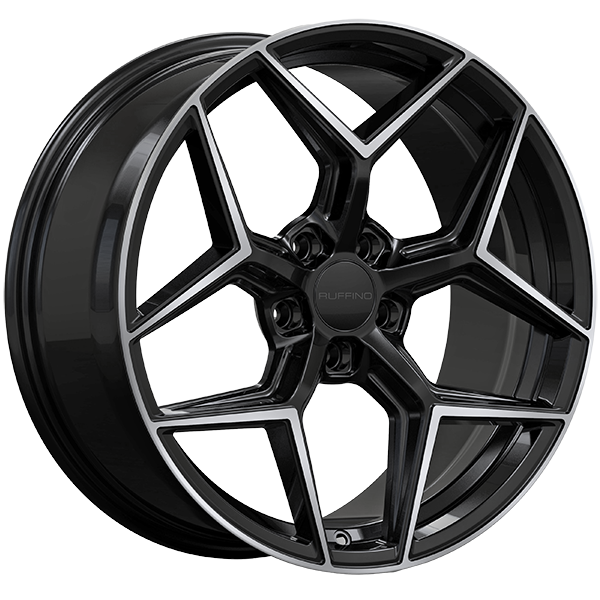 Ruffino HANS Gloss Black - Machined Face 19x8.5 5x114.3 et35 73.1