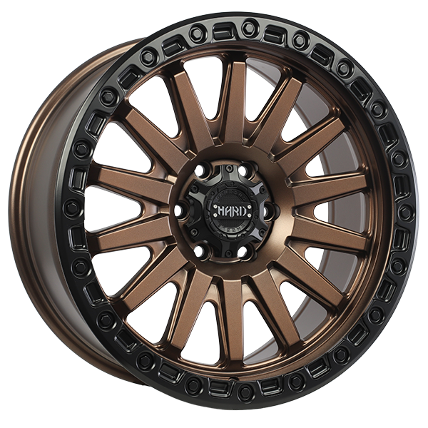 Ruffino HARD BLAZE Satin Bronze Face - Satin Black Lip 18x9.0 6x135 et25 87.1