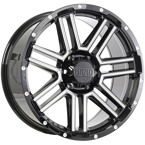 Ruffino HARD MYSTIC Gloss Black - Milled Edge 20x9.0 6x139.7 et15 108.1