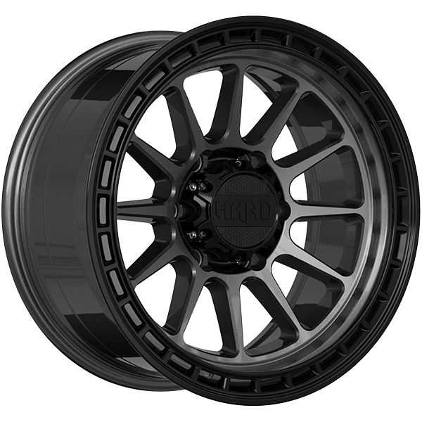 Ruffino HARD MOJAVE Satin Grey - Black Lip 17x8.5 5x127 et-6 71.5