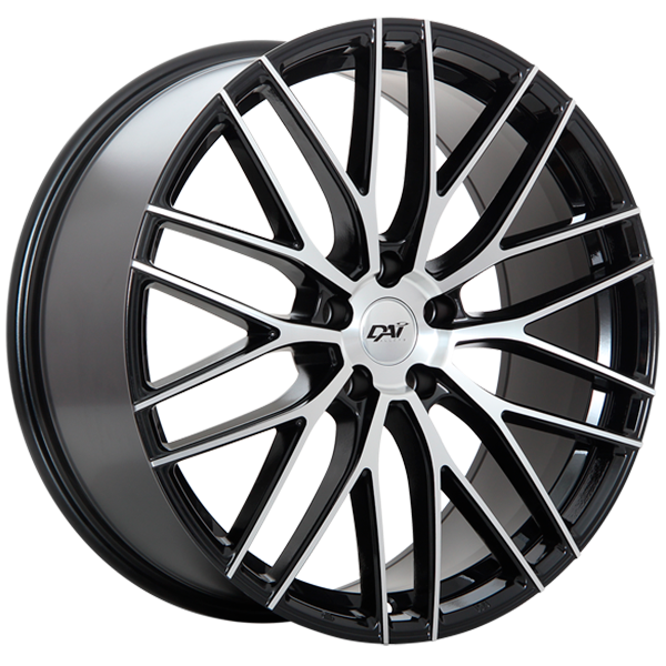 DAI Wheels RENNSPORT Gloss Black - Machined Face 17x7.0 5x114.3 et45 73.1