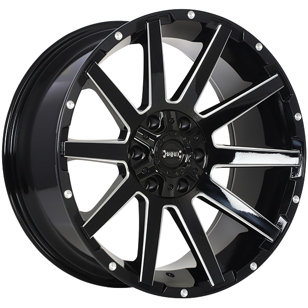 Ruffino HARD SINNER Gloss Black - Milled Edge 20x9.0 6x135/6x139.7 et0 87.1