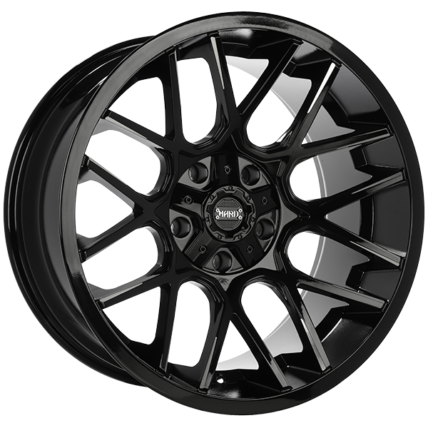 Ruffino HARD TACTICAL Gloss Black - Milled Edge 20x10.0 6x135/6x139.7 et-12 87.1