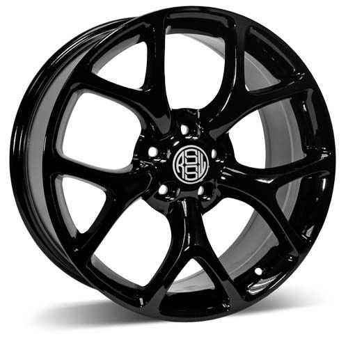 RSSW Aero Gloss Black 17x7 5x115 et40 70.3