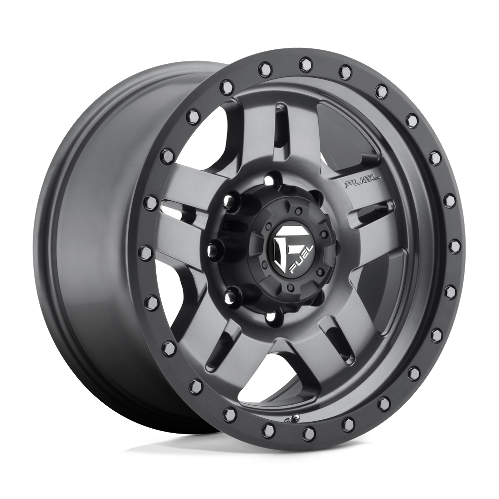 Fuel 1PC D558 ANZA MATTE GUN METAL BLACK BEAD RING 17X8.5 6x139.7 et6 108