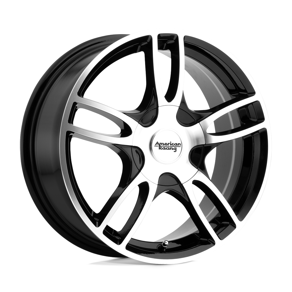 American Racing AR919 ESTRELLA 2 GLOSS BLACK MACHINED 17X7.5 5x114.3/5x120 et45 74.1