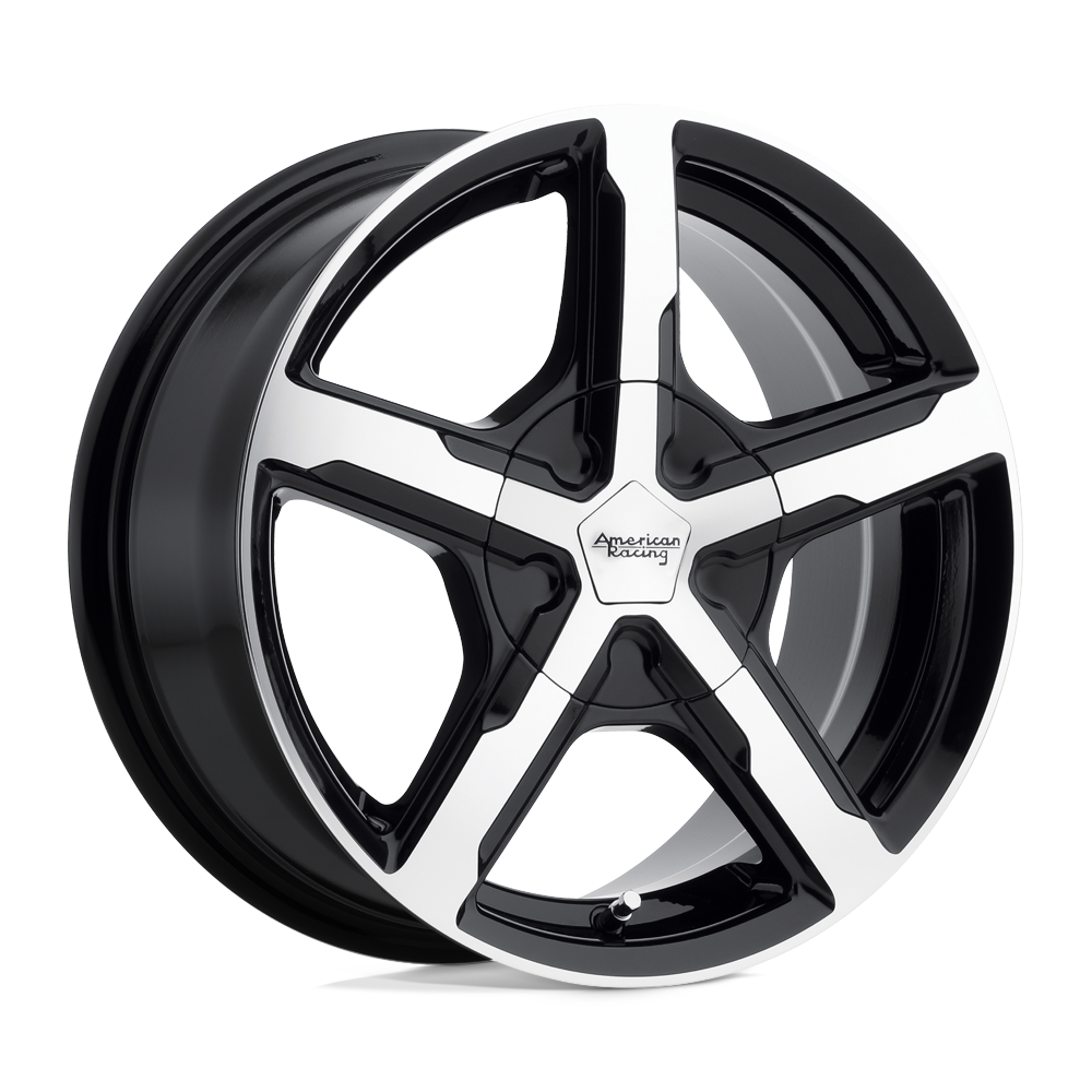 American Racing AR921 TRIGGER GLOSS BLACK MACHINED 17X7 5x108/5x114.3 et40 72.56