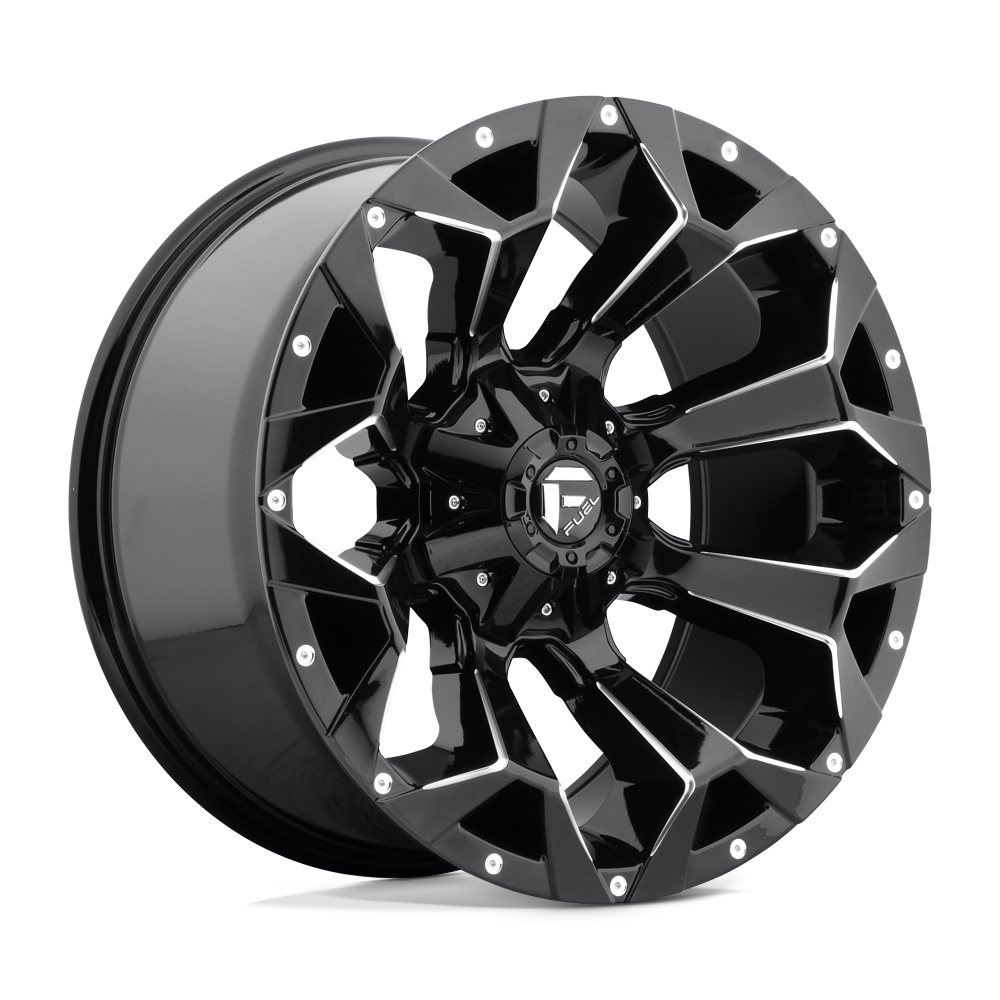 Fuel 1PC D576 ASSAULT GLOSS BLACK MILLED 17X9 5x114.3/5x127 et-12 78.1