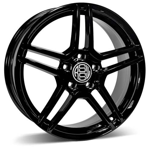 RSSW Cruiser Gloss Black 15x6.5 5x114.3 et40 67.1