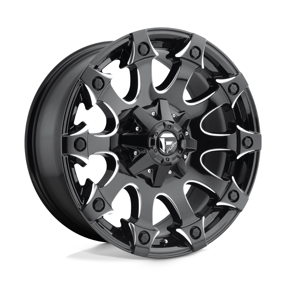 Fuel 1PC D578 BATTLE AXE GLOSS BLACK MILLED 17X9 6x135/6x139.7 et-12 106.1