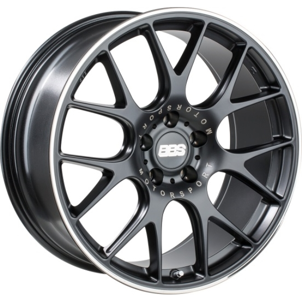 BBS CH BLACK w/STAINLESS LIP 19X8.5 5X120 et35 CB72.5 CH004BPO