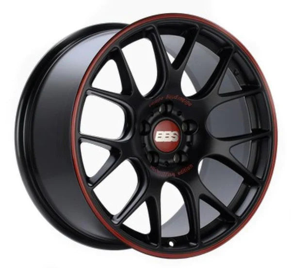 BBS CHR BLACK w/RED LIP 19X8.5 5X112 et48 CBPFS CH127NE