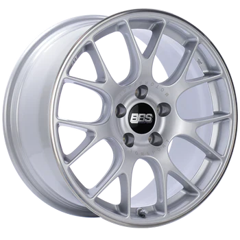 BBS CHR SILVER w/STAINLESS LIP 19X8.5 5X112 et48 CBPFS CH127SPO