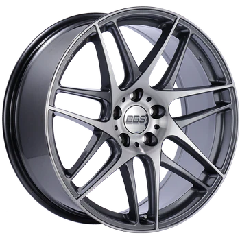 BBS CXR ANTHRACITE w/POLISHED LIP 20X9 5X112 et25 CBPFS CX006APK