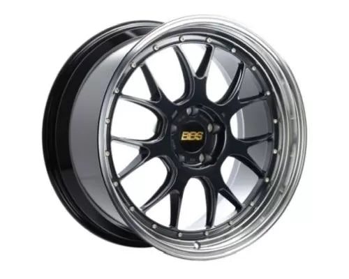 BBS LM 20 X 10 +22 5 X 112 PFS BLACK BLUE GLOSS