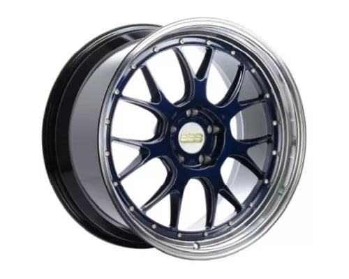 BBS LM 20 X 10 +22 5 X 112 PFS NAVY BLUE/DIAMOND CUT