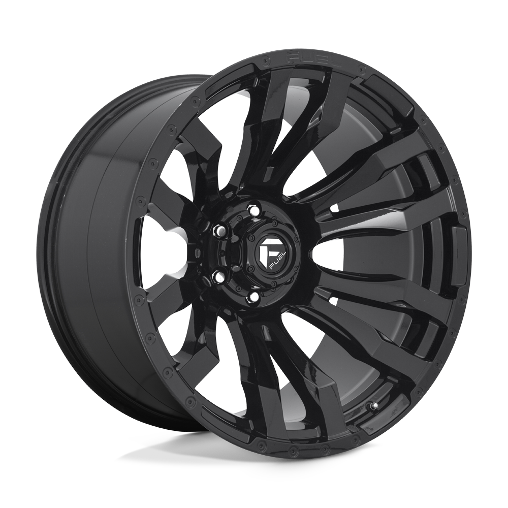 Fuel 1PC D675 BLITZ GLOSS BLACK 22X12 8x165.1 et-44 125.1