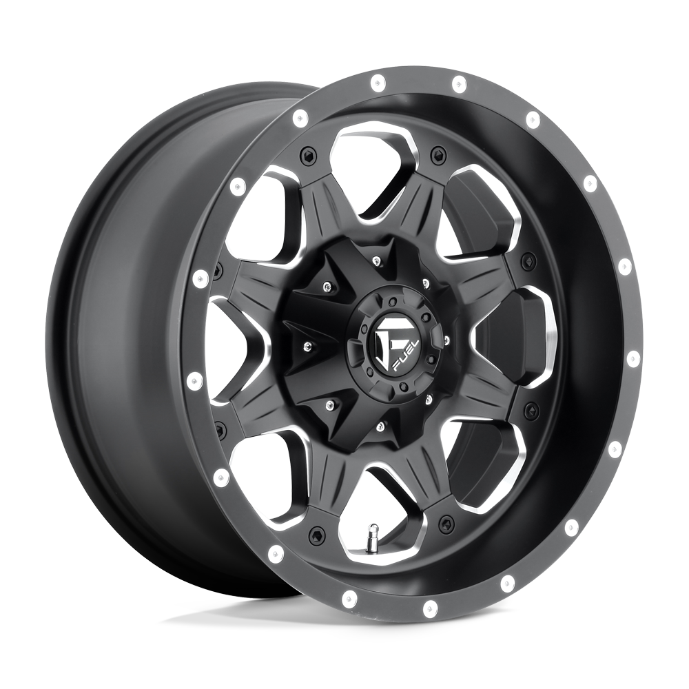 Fuel 1PC D534 BOOST MATTE BLACK MILLED 17X9 5x114.3/5x127 et-12 78.1