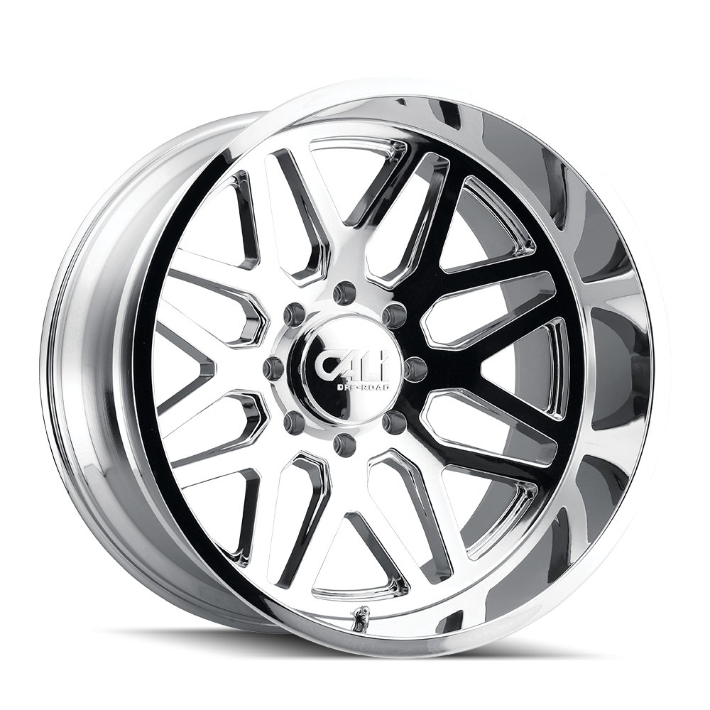 CALI OFF-ROAD INVADER CHROME 24x14.0 8x165.1 et-76 125.2