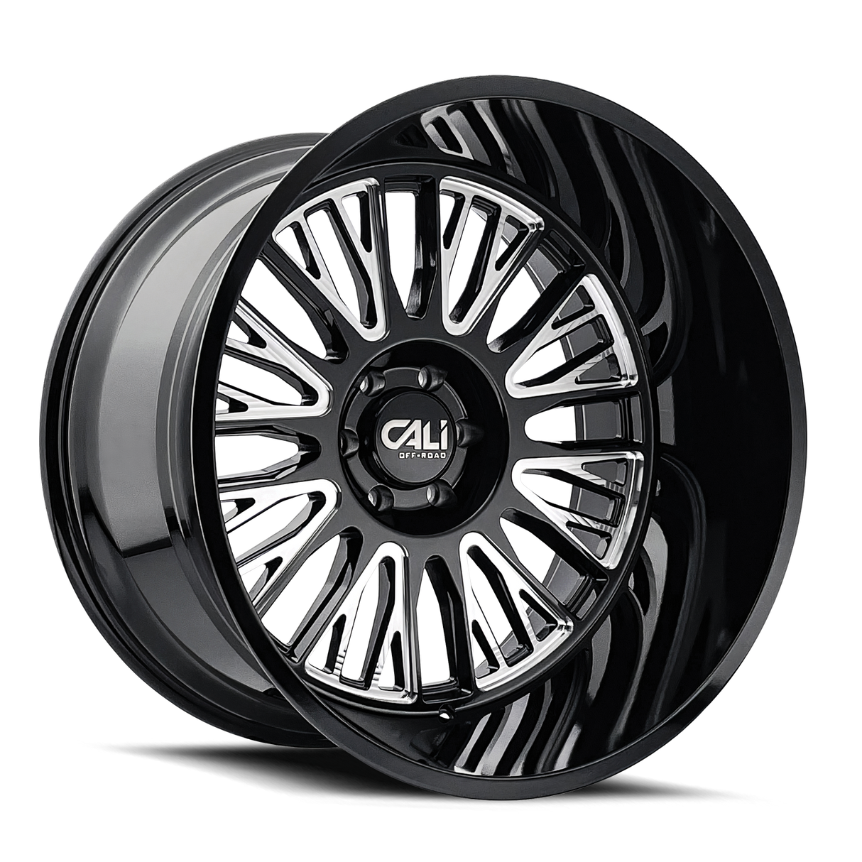 CALI OFF-ROAD VERTEX GLOSS BLACK MILLED 24x14.0 8x170 et-76 125.2