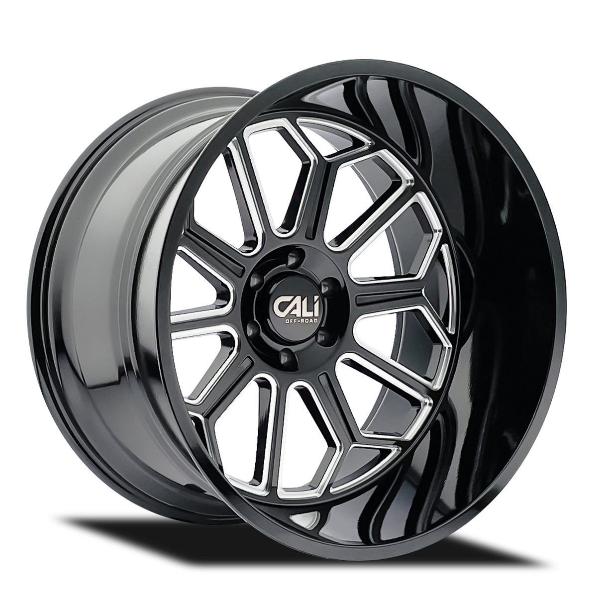 CALI OFF-ROAD AUBURN GLOSS BLACK MILLED 20x10.0 8x170 et-25 125.2