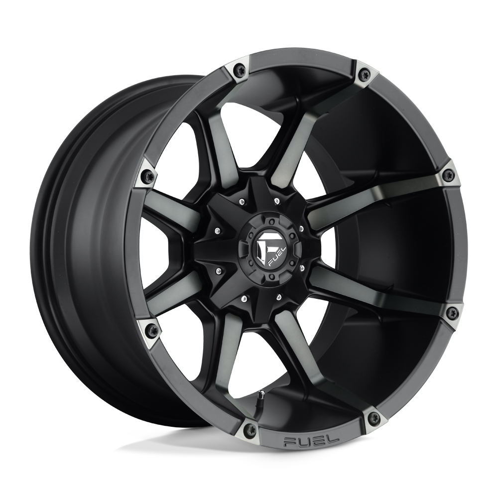 Fuel 1PC D556 COUPLER MATTE BLACK DOUBLE DARK TINT 17X9 5x114.3/5x127 et-12 78.1