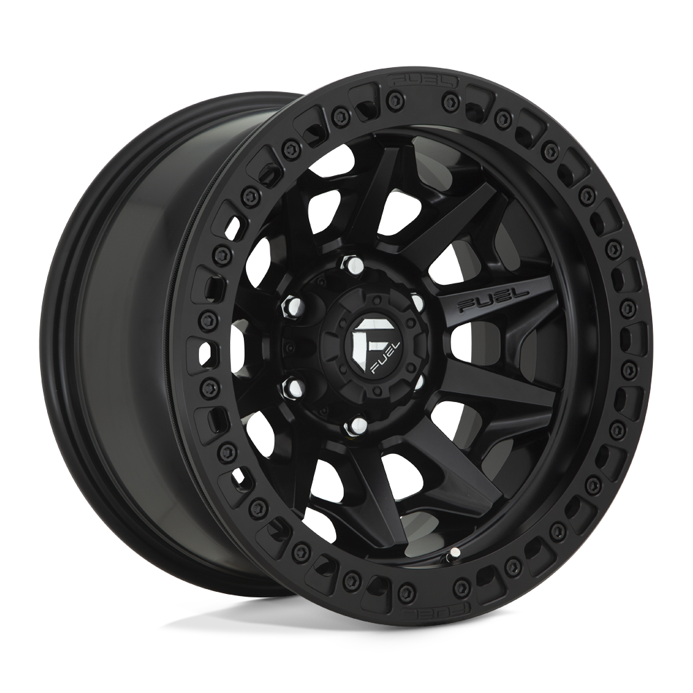 Fuel 1PC D114 COVERT BEADLOCK MATTE BLACK 17X9 5x150 et-15 110.1