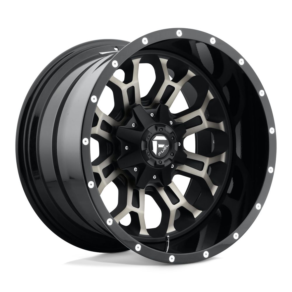 Fuel 1PC D561 CRUSH GLOSS MACHINED DOUBLE DARK TINT 17X9 5x114.3/5x127 et-12 78.1