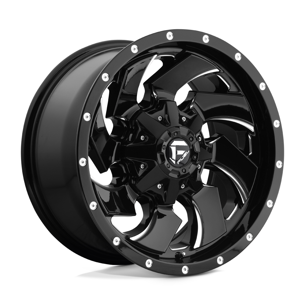 Fuel 1PC D574 CLEAVER GLOSS BLACK MILLED 17X9 5x114.3/5x127 et-12 78.1