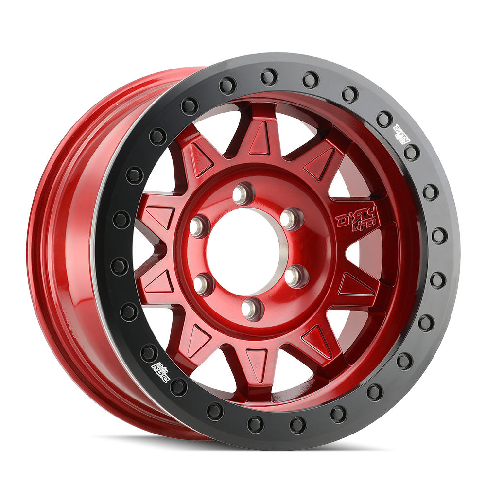 DIRTY LIFE ROADKILL RACE GLOSS CRIMSON CANDY RED 17x9.0 6x139.7 et-14 106