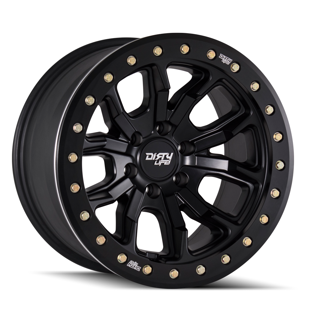 DIRTY LIFE DT-1 SATIN BLACK 17x9.0 8x165.1 et-12 130.8