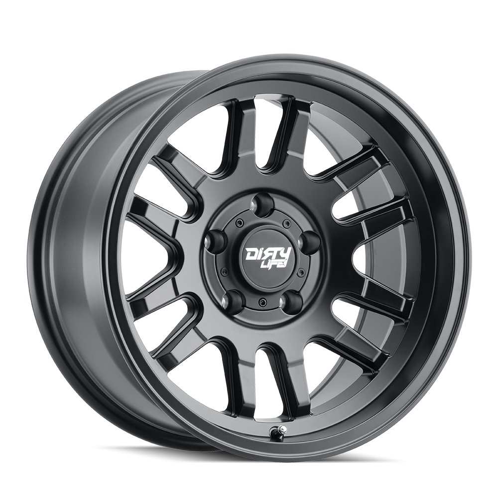 DIRTY LIFE CANYON MATTE BLACK 17x9.0 5x127 et-38 71.5