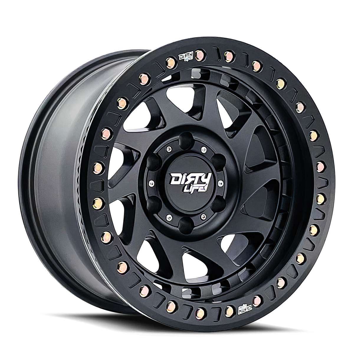 DIRTY LIFE ENIGMA RACE MATTE BLACK 17x9.0 6x135 et-38 87.1