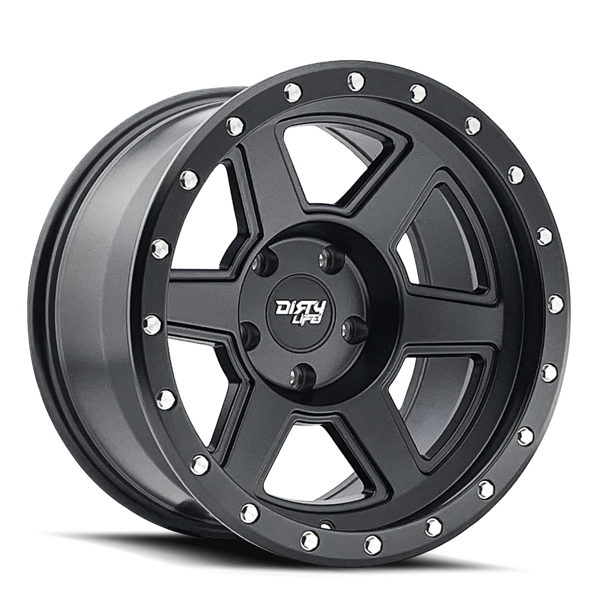 DIRTY LIFE COMPOUND MATTE BLACK 17x9.0 5x127 et-38 78.1