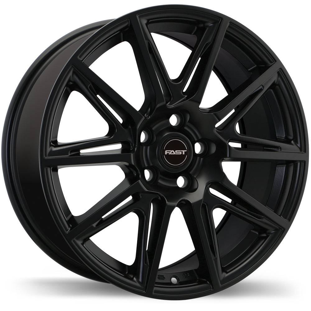 Fast Wheels Switch Satin Black 17x7.5 5x114.3  et35 66.1 F212N-1775-65BT+35C661