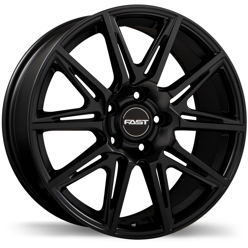 Fast Wheels Switch Satin Black 17x7.5 5x120  et45 64.1 F212Y-1775-12BT+45R641