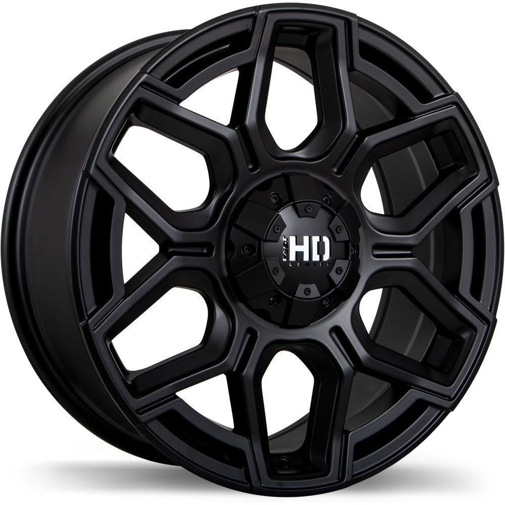 Fast HD Thunder Matte Black 17x8.0 6x114.3 / 120  et20 72.6 F224-1780-66FN+20C726