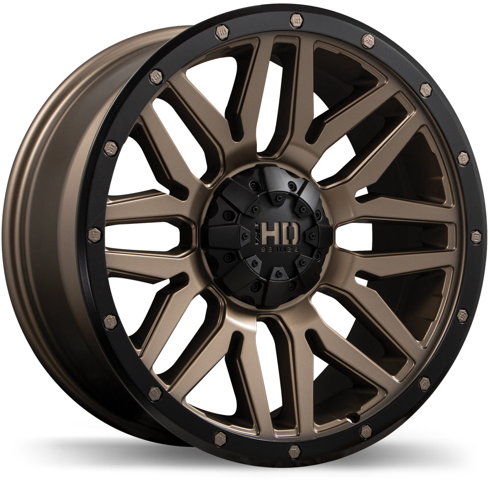 Fast HD Menace Satin Bronze with Black Trim 17x8.0 6x135 / 139.7  et15 106.1 F240-1780-89ZB+15C061