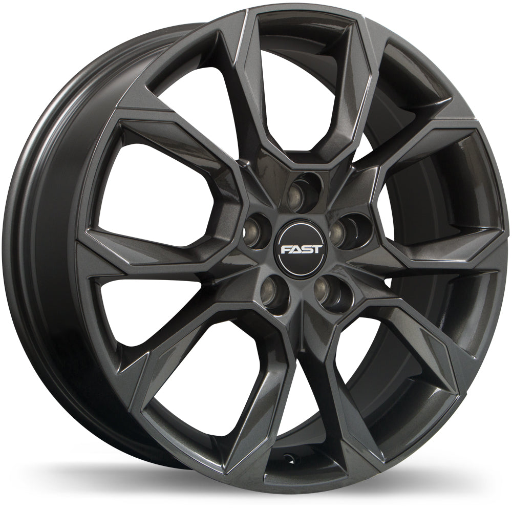 Fast Wheels Aventure Gloss Gunmetal 17x7.0 5x100  et49 56.1 F250S-1770-80MN+49C561