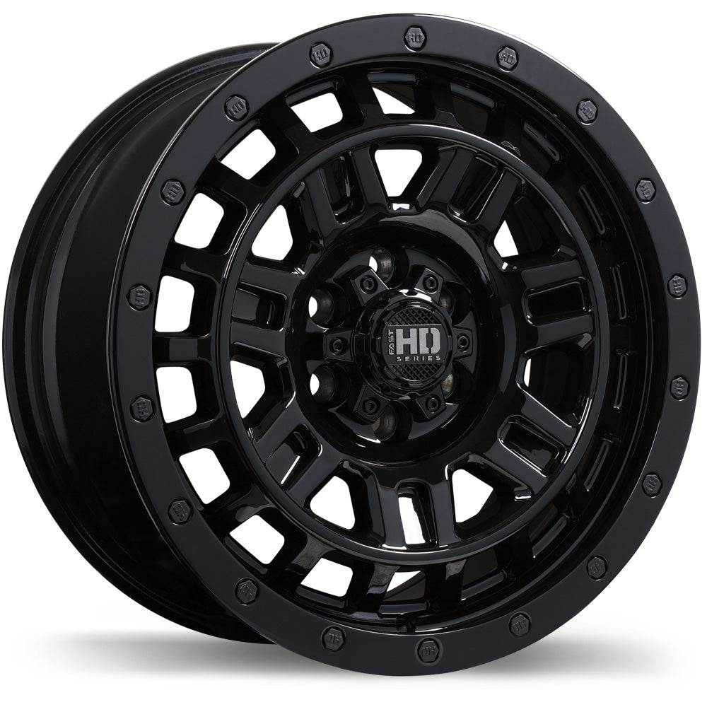 Fast HD K-O Gloss Black 17x8.0 6x114.3  et30 66.1 F268-1780-63BN+30C661