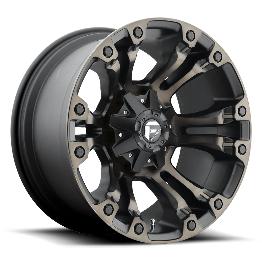 Fuel 1PC D569 VAPOR MATTE BLACK DOUBLE DARK TINT 17X9 6x135/6x139.7 et1 106.1