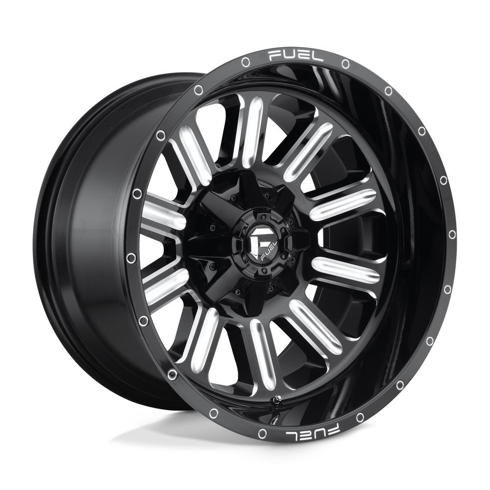 Fuel 1PC D620 HARDLINE GLOSS BLACK MILLED 17X9 8x165.1 et1 125.1