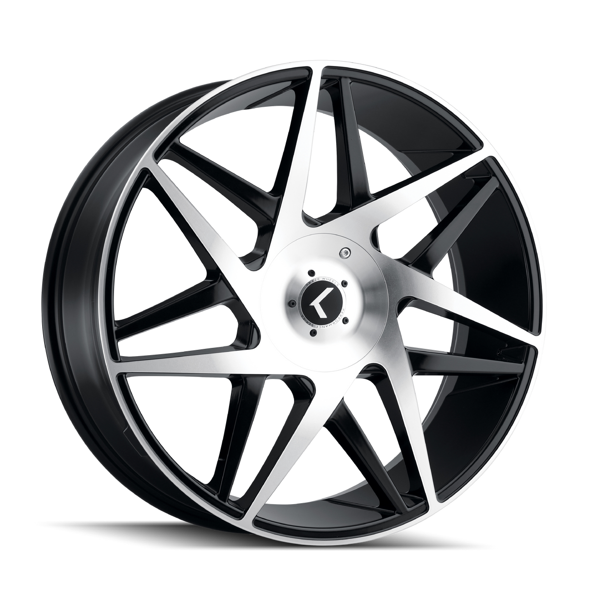 KRAZE PHASE GLOSS BLACK MACHINED 22x8.5 5x115/5x120 et38 74.1