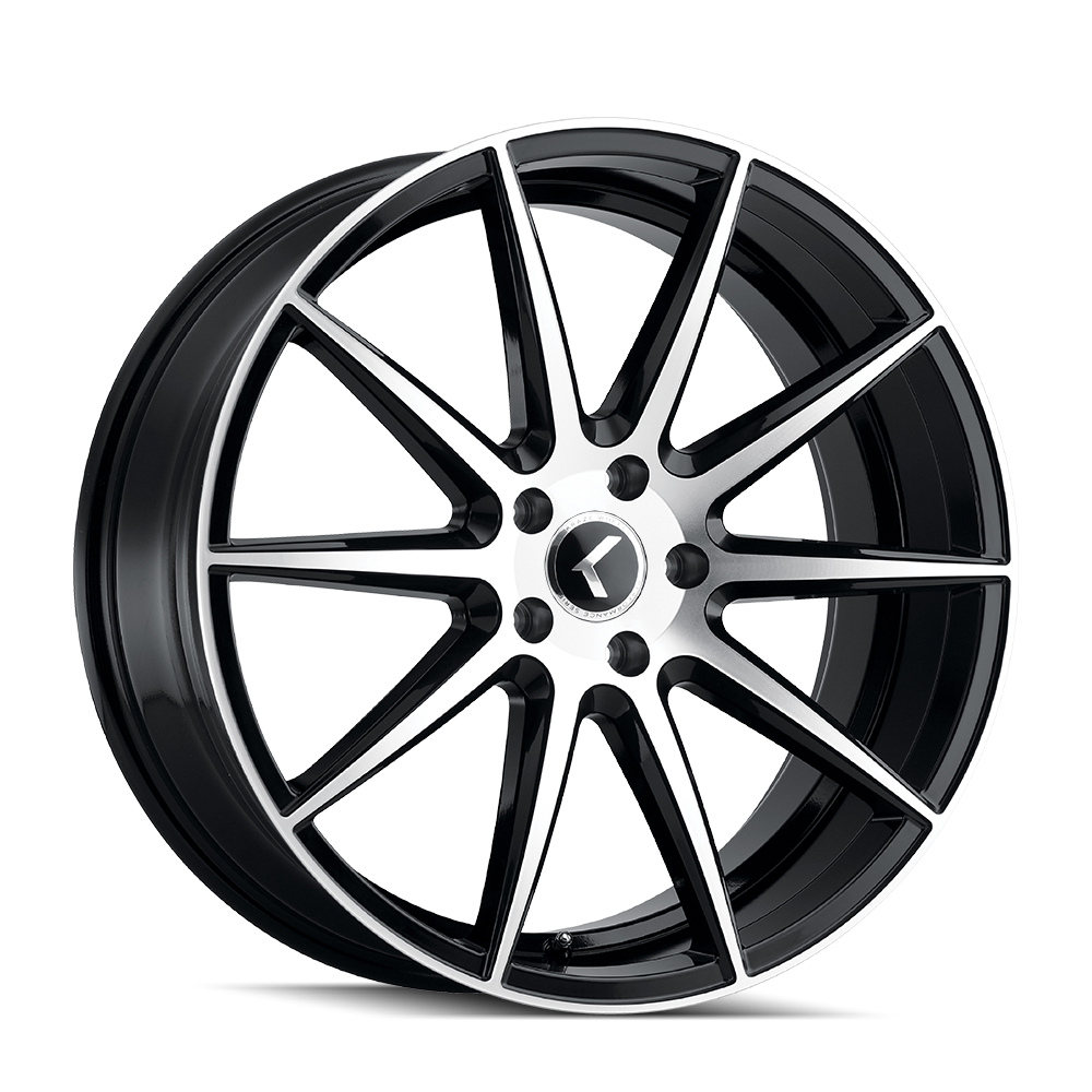 KRAZE COSMOS GLOSS BLACK MACHINED 17x8.0 5x114.3 et38 72.62