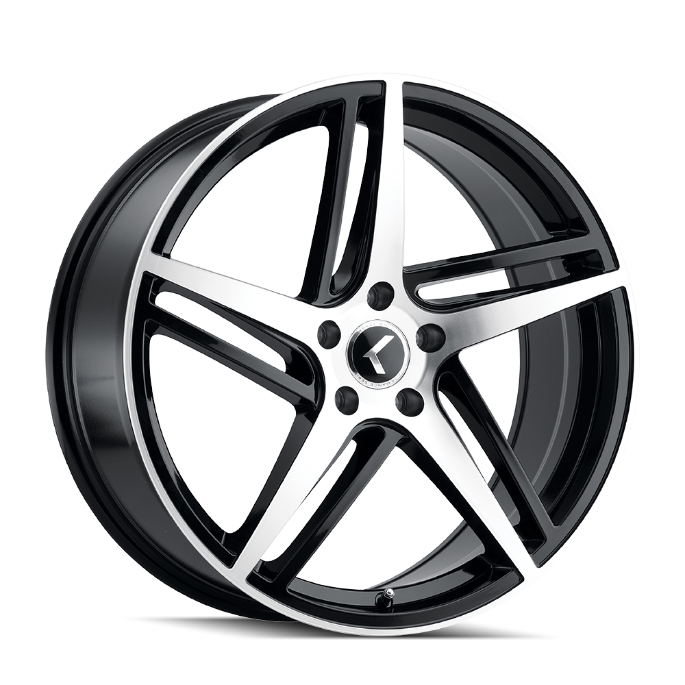 KRAZE MILANO GLOSS BLACK MACHINED 20x8.5 5x108 et38 63.5