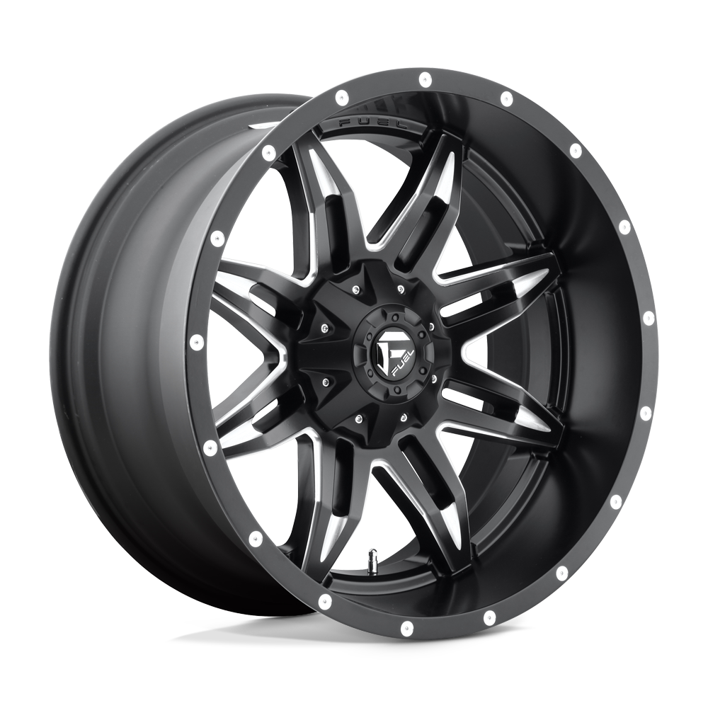 Fuel 1PC D567 LETHAL MATTE BLACK MILLED 17X9 6x135/6x139.7 et-12 106.1