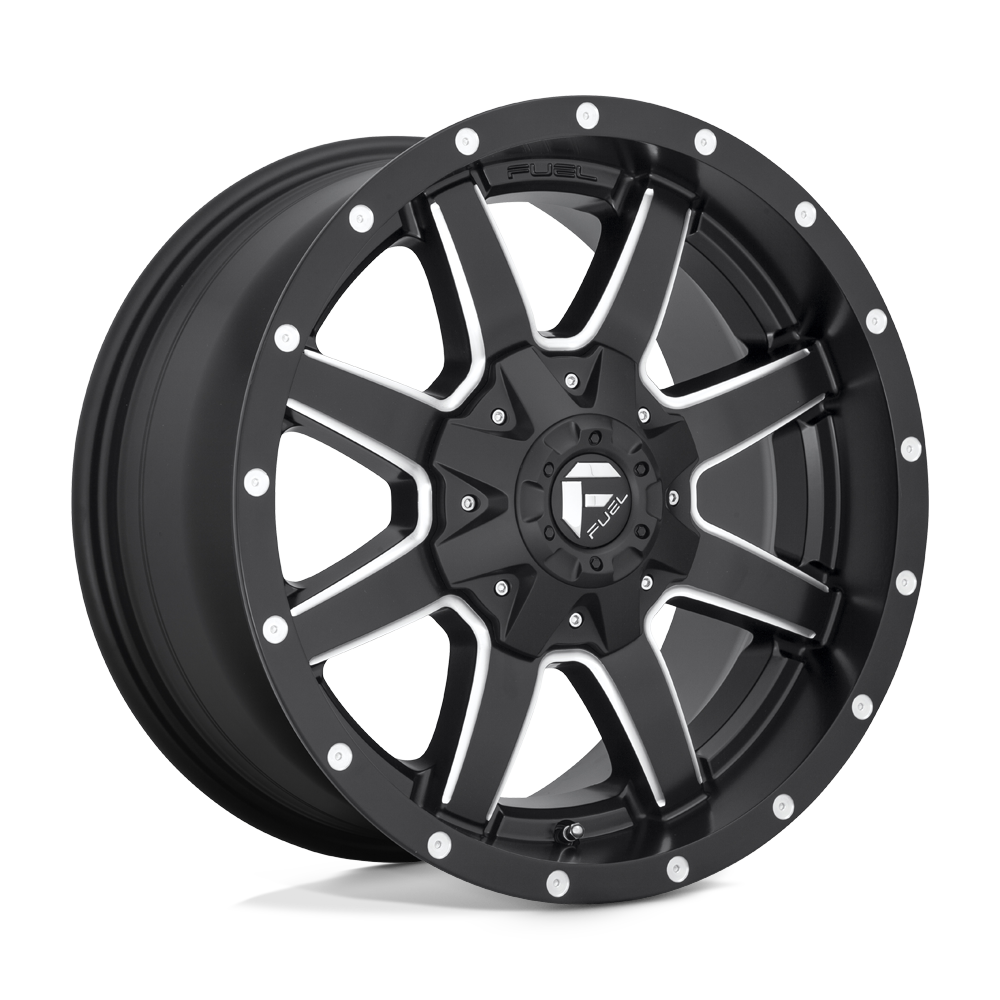 Fuel 1PC D538 MAVERICK MATTE BLACK MILLED 17X9 5x114.3/5x127 et1 78.1