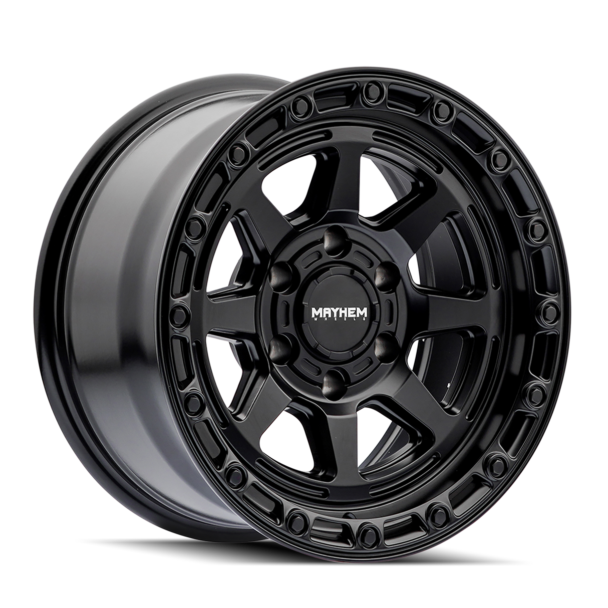 MAYHEM RIDGELINE SATIN BLACK 17x8.5 5x127 et-6 78.1